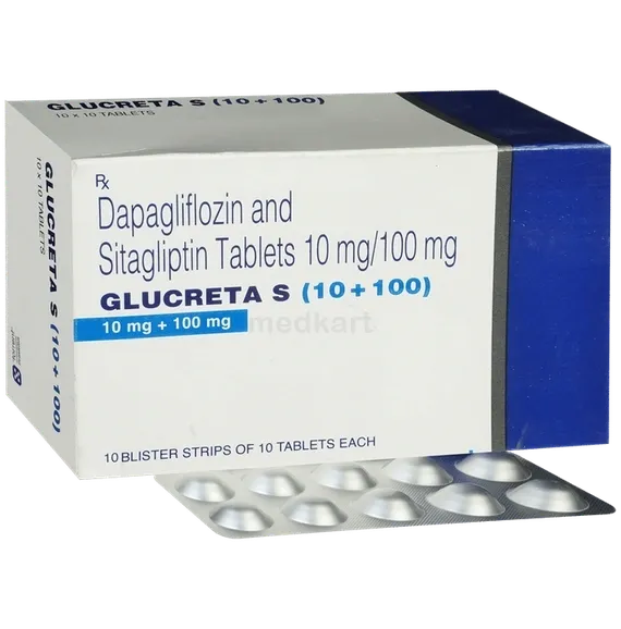 glucreta s 10/100mg tablet 10's